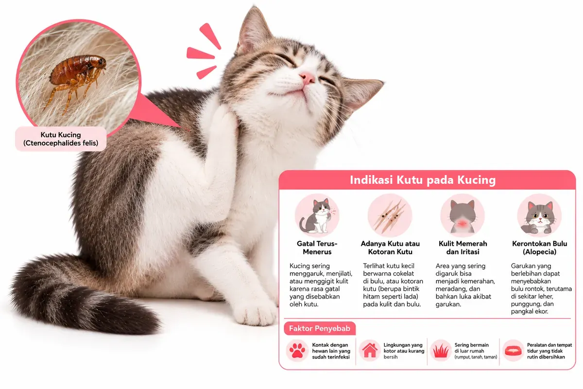 Cara Menghilangkan Kutu Kucing Sampai Tuntas